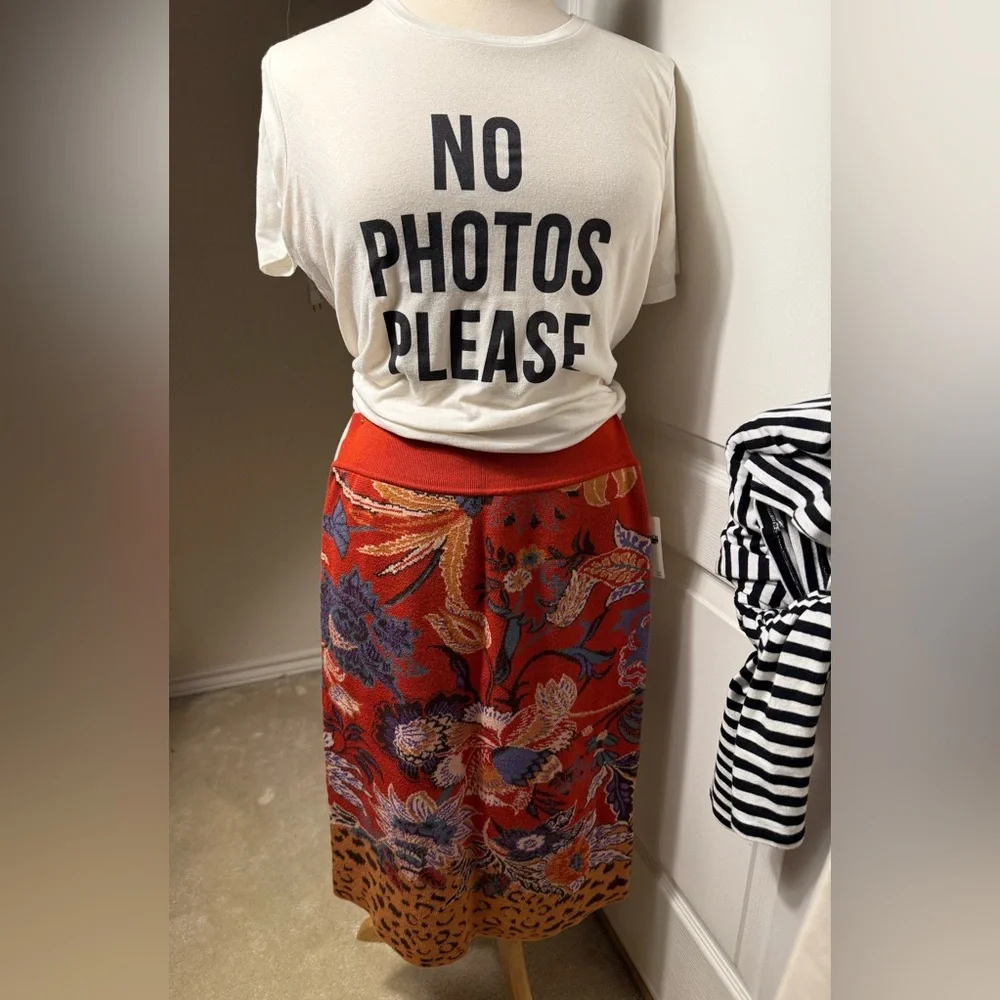 Maeve Delphinia Floral Knit Pencil Skirt - Picture 12 of 12